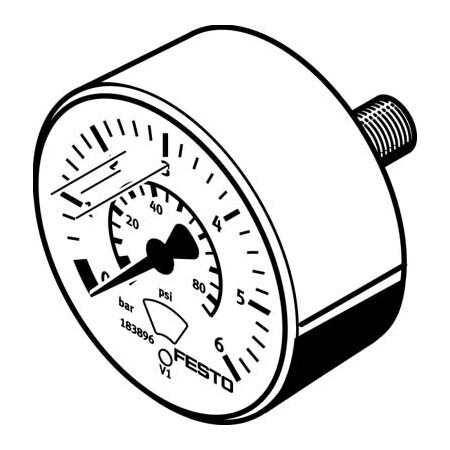 Festo Pressure Gauge MA-23-6-R1/8 MA-23-6-R1/8